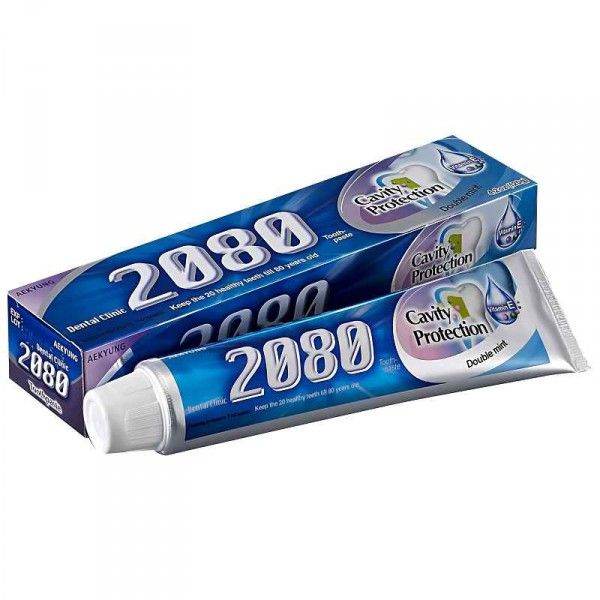 Зубная паста 2080 Kerasys Натуральная мята с фтором и витамином Е
